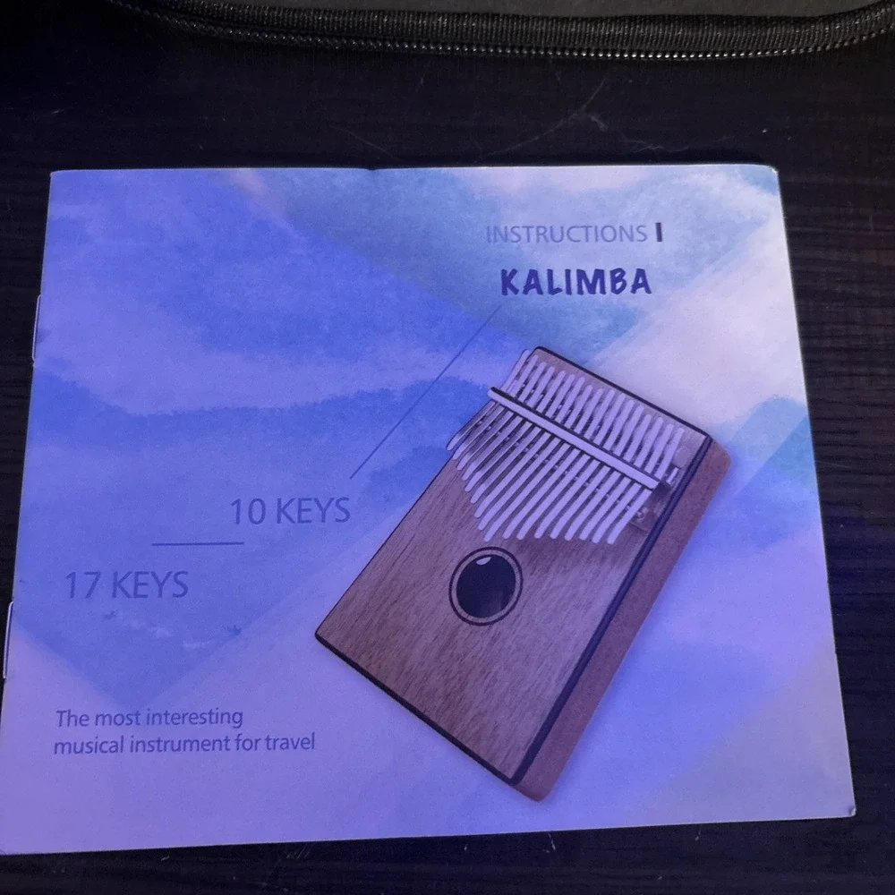 Beveetio Clear 17-Key Kalimba Thumb Piano with EVA Case, Star Shape Read